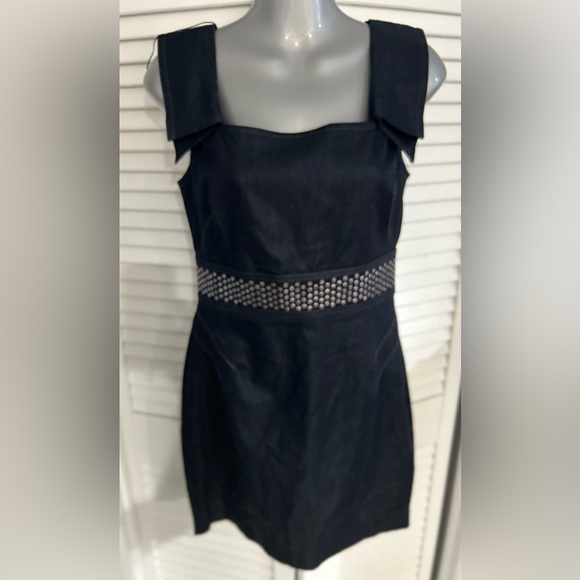 LondonTime Luxe denim tank dress with silver dot embellishments size 4 - Picture 1 of 9